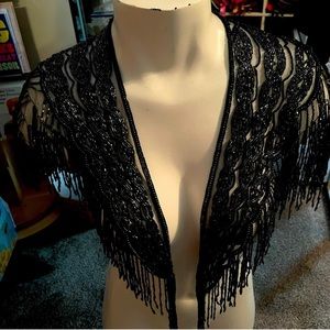 Vintage Beaded Shawl 1993